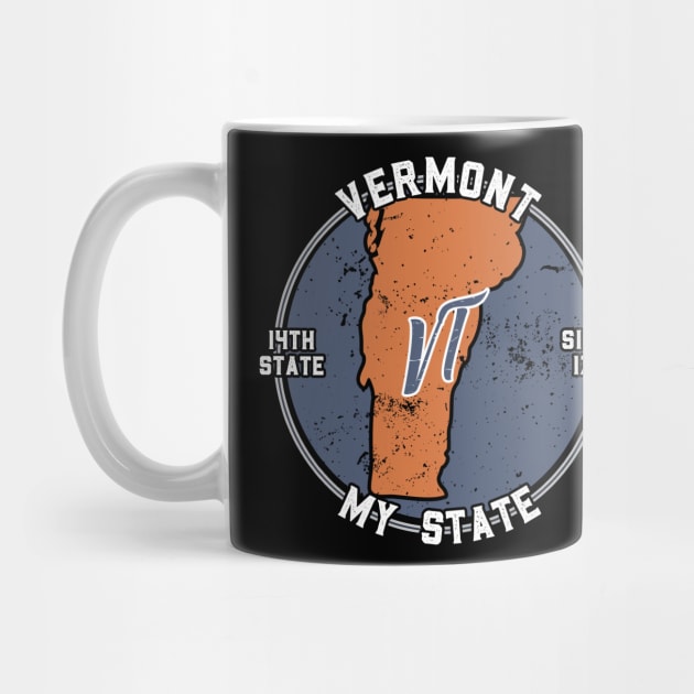 Vermont My State Patriot State Tourist Gift by atomguy